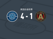 查塔努加4-1大胜亚特兰大联二队，D. Barker、Luke Husakiwsky破门