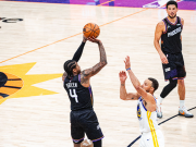 太阳111-96淘汰勇士晋级季后赛，杰伦-格林36分，库里16中4得17分