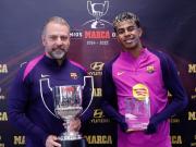 西甲双料大奖揭晓 教练球员各领风骚