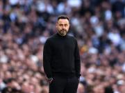 Opta大数据：热刺2-2战平布莱顿后，降级概率升至53%