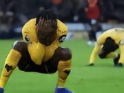 若西汉姆联本轮赢球+利兹联拿分，狼队将提前5轮降级