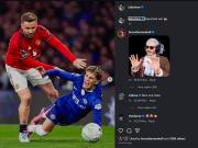 卢克-肖晒出和加纳乔的对抗图，曼联队友纷纷点赞