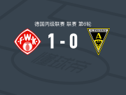 维尔茨堡踢球者1-0亚琛，邦加一锤定音