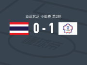 中国台北女足1-0泰国女足，田中麻帆一剑封喉