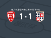 佛利1-1萨萨里托雷斯1903，迪斯特凡诺破僵，科韦里救主