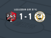 弗勒里91 1-1蒂翁维尔，David Luvualu破门，韦迪耶扳平比分