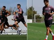 记者：皇马今日恢复训练，此前生病的劳尔-阿森西奥已回归