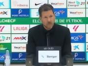 西蒙尼：球员们拼尽全力想至少带走一分，责任全在我