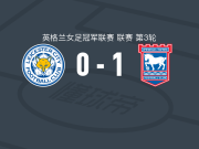 伊普斯维奇女足1-0莱斯特城女足，贝丝-罗助球队取胜