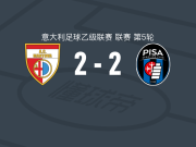 曼托瓦2-2比萨，廖齐打破僵局，瓦尼亚-弗拉霍维奇救主