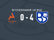 布雷西亚联合4-0大胜阿尔希欧蕾，曾纳罗建功，平纳破门