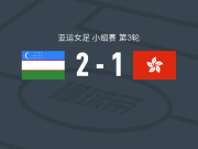 乌兹别克斯坦女足2-1中国香港女足，绍伊莫娃1传1射，哈比布拉耶娃破门