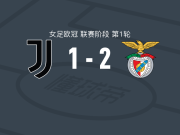 本菲卡女足2-1尤文图斯女足，马里特-伦包办2球
