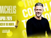 带领马略卡斩获2胜1平，德米凯利斯当选西甲4月最佳教练