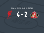 利物浦女足4-2桑德兰女足，赫宾格双响，娜塔莉亚-拉莫斯建功