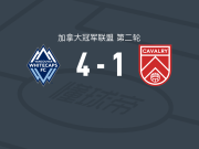 温哥华白浪4-1大胜骑兵FC，拉扬-埃卢米、布赖恩-怀特破门