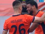 半场：海牛2-0泰山，林创益、埃朱马破门，彭啸失误送礼