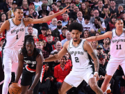 马刺114-93逆转开拓者3-1夺赛点，文班亚马27+11+7帽，阿夫迪亚26+7