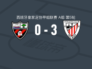毕尔巴鄂竞技B队3-0大胜亚勒那斯，楚斯-比斯凯双响，Eñaut Lete破门