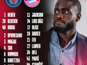 拜仁客战巴黎大名单：凯恩、奥利塞在列，卡尔、格雷罗缺席