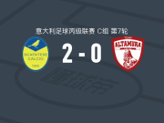 斯卡法塔森2-0阿尔塔穆拉，沃尔皮切利包办2球