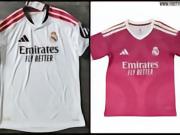 皇马下赛季第二客场球衣谍照：深粉色，饰以同色系的几何图案