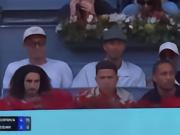 恩佐、库库、佩德罗现场观看马德里大师赛，正好坐在贝林前面