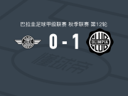 奥林匹亚1-0亚松森自由取巴拉甲4连胜，佛朗哥-阿方索一击制胜
