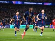 自2014年皇马以来，巴黎是首支欧冠半决赛上半场进3球的球队