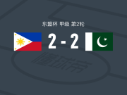 菲律宾2-2巴基斯坦，桑德罗-雷耶斯打破僵局，阿卜杜勒-艾尔沙德扳平比分