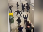 警方逮捕8名奥萨苏纳极端球迷，他们在2月对阵皇马赛后曾袭警