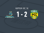 托博尔2-1阿斯塔纳，茹马舍夫、塔拉勒破门