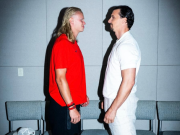 Nordic superstars Zlatan Ibrahimovic and Erling Haaland shared a photo of themselves gazing at each other on social media: "Power is hidden in his hair."