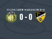 雅各布斯塔德0-0洪卡，双方互有攻守