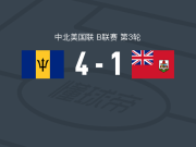 巴巴多斯4-1大胜百慕大群岛，盖尔双响，里德-斯蒂芬破门