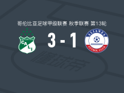 卡利体育3-1逆转巴耶杜帕尔联盟取哥伦甲5连胜，曼约马建功，何塞-卡尔德拉破门