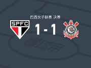 圣保罗女足1-1科林蒂安女足，比亚-梅内塞斯首开记录，朱丽叶救主