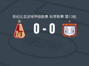 托利马体育0-0博亚卡奇科，两队破门乏术遭哥伦甲3连平