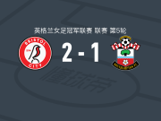 布里斯托尔城女足2-1逆转南安普顿女足，英格尔建功，洛塔-林德斯特伦破门