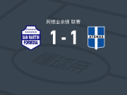 福尔摩沙圣马丁1-1阿特纳斯体育，Nicolás Castro破僵，Mauro Siergiejuk扳平比分
