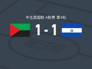 马提尼克1-1萨尔瓦多，巴利亚达雷斯破门，安蒂斯泰救主