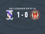 克里索普斯镇1-0海德联，Billy Fewster一锤定音