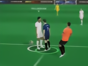 British media 3D footage: After Argentina's winning goal, De Paul interfered with Belling's serve and was intentionally shown a yellow card.