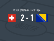 瑞士女足U19 2-1波黑女足U19，奥利维娅-埃德尔曼1传1射，朱利娅-卢瑟破门