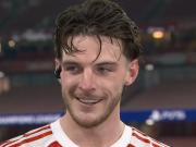 赖斯：一旦我们1-0领先，我就知道我们会赢