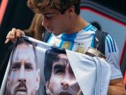 The atmosphere was electric as Sainz and Corapinto appeared in their West Argentine jerseys ahead of the F1 Belgian Grand Prix.