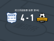 格尔德恩4-1大胜莱茵斯堡男孩，波特耶斯、文霍夫破门