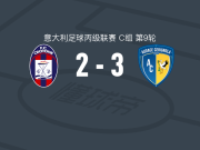 切里尼奥拉3-2克罗托内，多拉齐奥点射，克里斯蒂安-帕杜拉破门