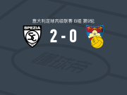 斯佩齐亚2-0古比奥取意丙8连胜，Riccardo Sganzerla破门，马佐基锦上添花
