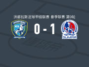 CD奥林匹亚1-0格尼斯PN，尤斯京-阿沃莱达助球队取胜